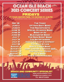 2022-Ocean-Isle-Beach-Concert-Schedule